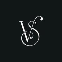 vs logo design gratis vektorfil vektor