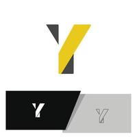 abstraktes geometrisches buchstabe y-logo vektor