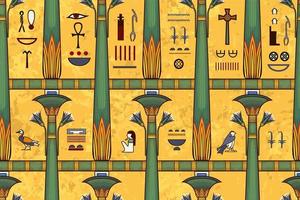 altes ägypten symbol.fabric.seamless.background.egyptian. vektor