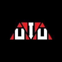 uiu-Dreieck-Buchstaben-Logo-Design mit Dreiecksform. uiu-Dreieck-Logo-Design-Monogramm. uiu dreieck vektor logo vorlage mit roter farbe. uiu dreieckiges Logo einfaches, elegantes und luxuriöses Logo. uiu