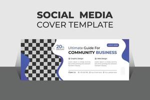 kreative Corporate-Business-Social-Media-Cover-Design-Vorlage, Banner-Vorlage und Web-Banner-Vorlagen-Design. vektor