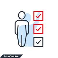 kandidat ikon logotyp vektorillustration. urval symbol mall för grafik och webbdesign samling vektor