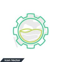 vatten resurs ikon logotyp vektor illustration. naturresurser symbol mall för grafisk och webbdesign samling