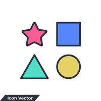 sort ikon logotyp vektorillustration. variation symbol mall för grafik och webbdesign samling vektor
