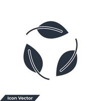 Recycling-Symbol-Logo-Vektor-Illustration. Recycling-Symbolvorlage für Grafik- und Webdesign-Sammlung vektor