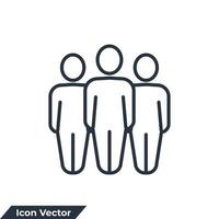 Team-Symbol-Logo-Vektor-Illustration. Gruppensymbolvorlage für Grafik- und Webdesign-Sammlung vektor