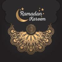 abstrakt mandala ramadan kareem design vektor