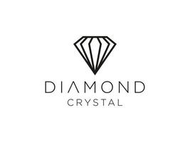 Schönheit Diamant Kristallrahmen Glaskonstellation Luxus-Logo-Design. verwendbar für Geschäfts- und Markenlogos. flaches Vektor-Logo-Design-Vorlagenelement. vektor