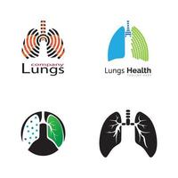 menschliche Lunge Symbol Vektor Illustration Design