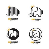 Elefant-Logo-Vorlage, Vektorgrafik-Design vektor