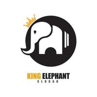 Elefant-Logo-Vorlage, Vektorgrafik-Design vektor