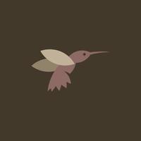 humming bird logotyp vektor