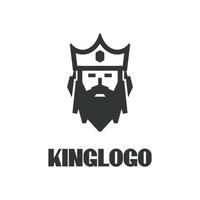 king logotyp streckteckning vektor