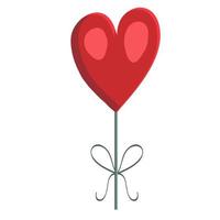 glückliche valentinstagkarten-vektorillustration. Amor, Herzen, Bonbons, Diamanten. vektor