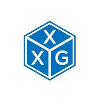 xxg-Buchstaben-Logo-Design auf schwarzem Hintergrund. xxg kreatives Initialen-Buchstaben-Logo-Konzept. xxg Briefgestaltung. vektor