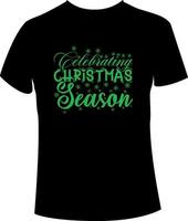 Weihnachts-T-Shirt-Design vektor