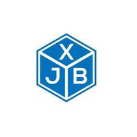 xjb brev logotyp design på svart bakgrund. xjb kreativa initialer bokstavslogotyp koncept. xjb bokstavsdesign. vektor