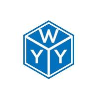 wyy-Buchstaben-Logo-Design auf schwarzem Hintergrund. wyy kreative Initialen schreiben Logo-Konzept. wyy Briefgestaltung. vektor