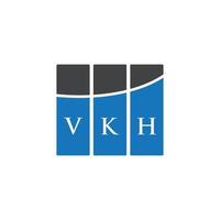 Vkh-Brief-Logo-Design auf weißem Hintergrund. vkh kreative Initialen schreiben Logo-Konzept. vkh Briefgestaltung. vektor