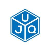 ujq-Buchstaben-Logo-Design auf schwarzem Hintergrund. ujq kreative Initialen schreiben Logo-Konzept. ujq Briefgestaltung. vektor