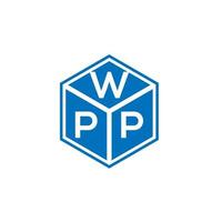 wpp-Brief-Logo-Design auf schwarzem Hintergrund. wpp kreatives Initialen-Buchstaben-Logo-Konzept. wpp Briefgestaltung. vektor