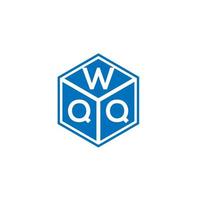 wqq-Buchstaben-Logo-Design auf schwarzem Hintergrund. wqq kreative Initialen schreiben Logo-Konzept. wqq Briefgestaltung. vektor