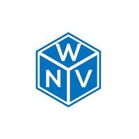 wnv-Buchstaben-Logo-Design auf schwarzem Hintergrund. wnv kreative Initialen schreiben Logo-Konzept. wnv Briefgestaltung. vektor