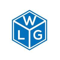 wlg-Buchstaben-Logo-Design auf schwarzem Hintergrund. wlg kreative Initialen schreiben Logo-Konzept. wlg Briefgestaltung. vektor