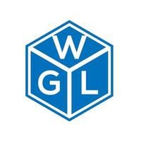 wgl-Buchstaben-Logo-Design auf schwarzem Hintergrund. wgl kreatives Initialen-Buchstaben-Logo-Konzept. wgl Briefgestaltung. vektor