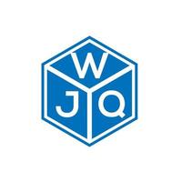 wjq-Buchstaben-Logo-Design auf schwarzem Hintergrund. wjq kreative Initialen schreiben Logo-Konzept. wjq Briefgestaltung. vektor