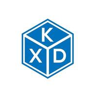 kxd-Buchstaben-Logo-Design auf schwarzem Hintergrund. kxd kreative Initialen schreiben Logo-Konzept. kxd Briefdesign. vektor