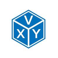 vxy brev logotyp design på svart bakgrund. vxy kreativa initialer brev logotyp koncept. vxy bokstavsdesign. vektor