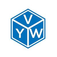 vyw-Buchstaben-Logo-Design auf schwarzem Hintergrund. vyw kreative Initialen schreiben Logo-Konzept. vyw Briefgestaltung. vektor