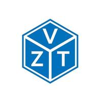 vzt brev logotyp design på svart bakgrund. vzt kreativa initialer brev logotyp koncept. vzt bokstavsdesign. vektor