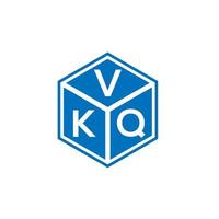 vkq brev logotyp design på svart bakgrund. vkq kreativa initialer brev logotyp koncept. vkq bokstavsdesign. vektor