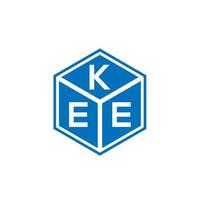 Kee-Brief-Logo-Design auf schwarzem Hintergrund. kee kreatives Initialen-Buchstaben-Logo-Konzept. kee Briefgestaltung. vektor