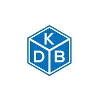 kdb-Buchstaben-Logo-Design auf schwarzem Hintergrund. kdb kreatives Initialen-Buchstaben-Logo-Konzept. kdb Briefgestaltung. vektor