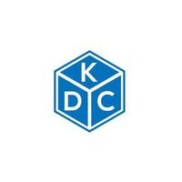 kdc brev logotyp design på svart bakgrund. kdc kreativa initialer bokstavslogotyp koncept. kdc-bokstavsdesign. vektor