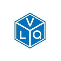 vlq brev logotyp design på svart bakgrund. vlq kreativa initialer brev logotyp koncept. vlq bokstavsdesign. vektor