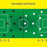 fotboll strategi och taktik vektor