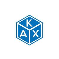 kax-Buchstaben-Logo-Design auf schwarzem Hintergrund. kax kreative Initialen schreiben Logo-Konzept. kax Briefgestaltung. vektor