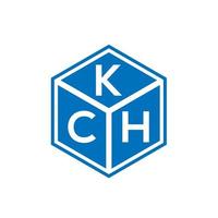 kch-Buchstaben-Logo-Design auf schwarzem Hintergrund. kch kreative Initialen schreiben Logo-Konzept. kch Briefgestaltung. vektor