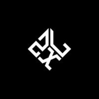 zxl-Buchstaben-Logo-Design auf schwarzem Hintergrund. zxl kreative Initialen schreiben Logo-Konzept. zxl Briefgestaltung. vektor