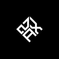 zax brev logotyp design på svart bakgrund. zax kreativa initialer brev logotyp koncept. zax bokstavsdesign. vektor