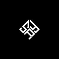 Sry-Brief-Logo-Design auf schwarzem Hintergrund. sry kreative Initialen schreiben Logo-Konzept. Sry Briefgestaltung. vektor