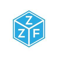 zzf brev logotyp design på svart bakgrund. zzf kreativa initialer brev logotyp koncept. zzf bokstavsdesign. vektor