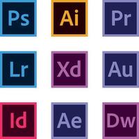 alte Adobe-Symbole vektor