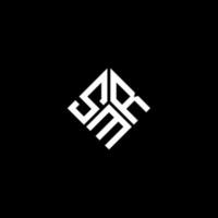 SMR-Brief-Logo-Design auf schwarzem Hintergrund. smr kreative Initialen schreiben Logo-Konzept. smr Briefgestaltung. vektor