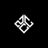 zcc brev logotyp design på svart bakgrund. zcc kreativa initialer brev logotyp koncept. zcc bokstavsdesign. vektor