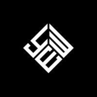 Eibe-Buchstaben-Logo-Design auf schwarzem Hintergrund. Eibe kreative Initialen schreiben Logokonzept. Eibe Briefgestaltung. vektor